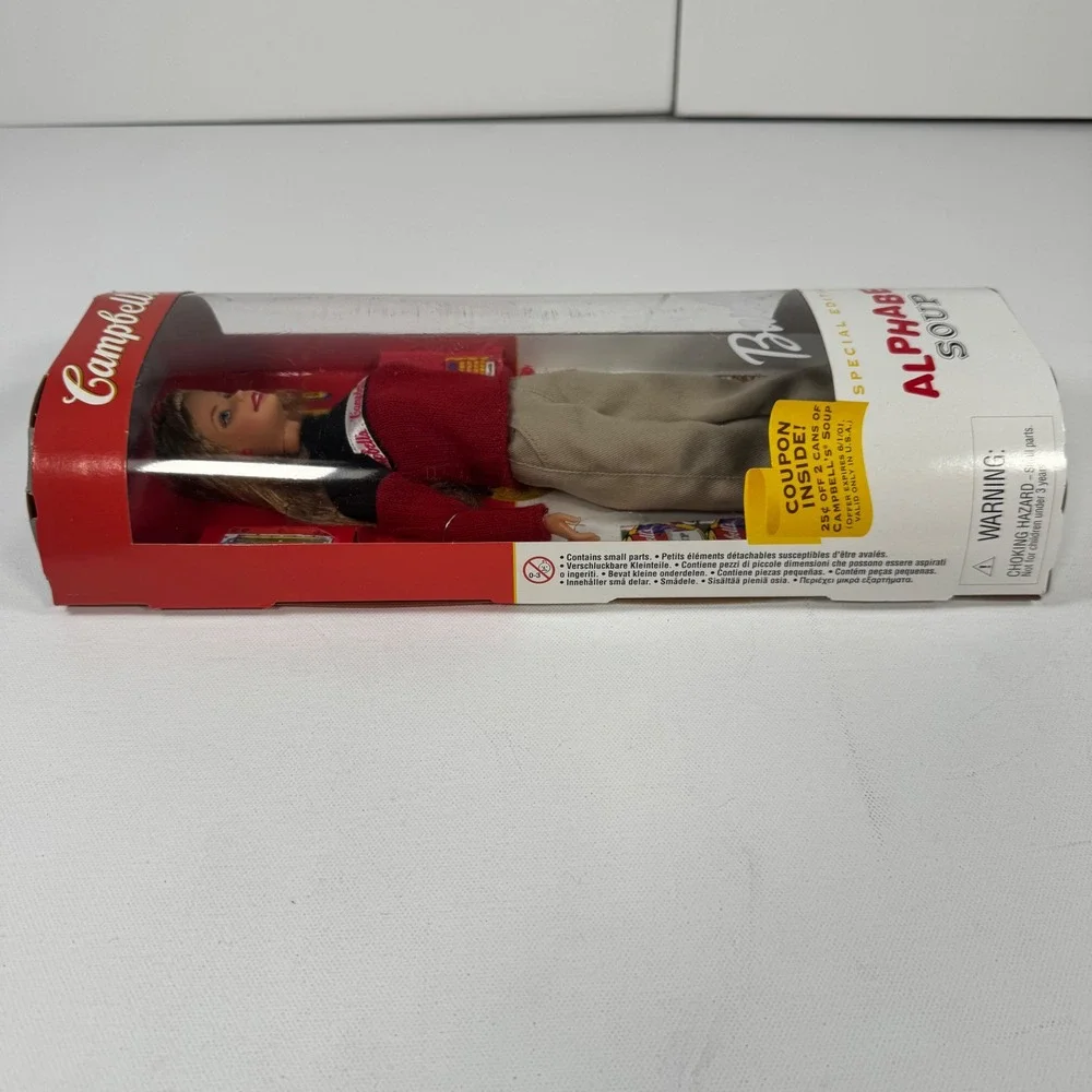 Mattel Campbell's Alphabet Soup Barbie Doll Special Edition 1999 26845 New NIB
